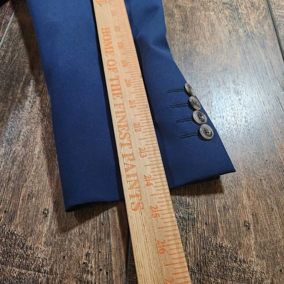 Stafford Performance Travel Blazer Men's 42S Blue Lightweight Stretch Sport Coat - Picture 8 of 9